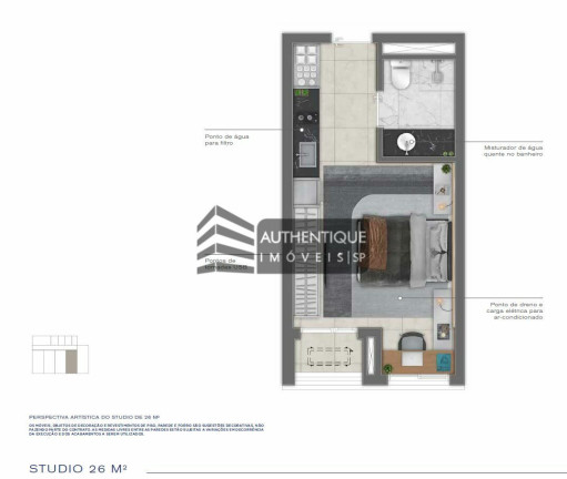 Imagem Imóvel com 1 Quarto à Venda, 31 m² em Vila Madalena - São Paulo