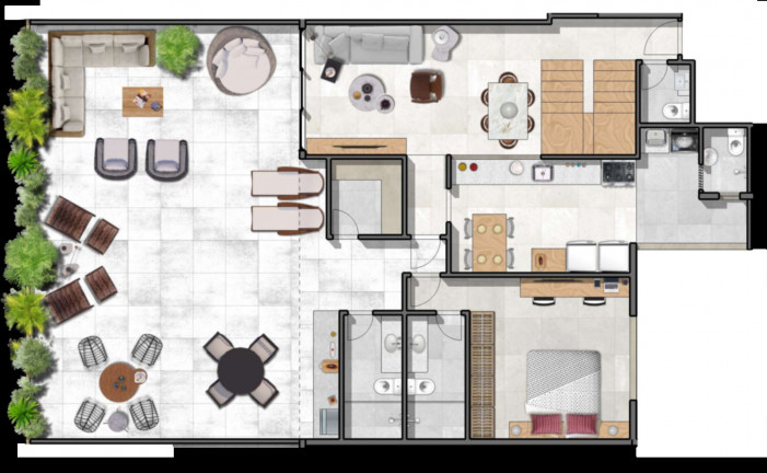 Imagem Cobertura com 1 Quarto à Venda, 17.480 m² em Barra Da Tijuca - Rio De Janeiro