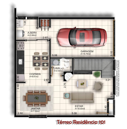 Imagem Casa com 3 Quartos à Venda, 139 m² em Camobi - Santa Maria