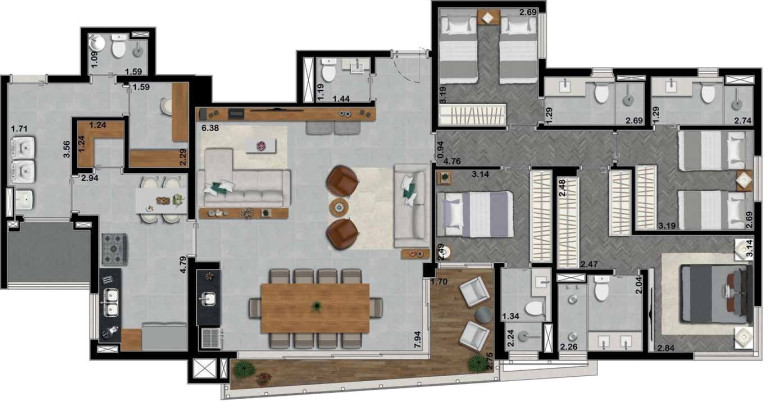 Imagem Imóvel com 4 Quartos à Venda, 170 m² em Vila Do Golf - Ribeirão Preto