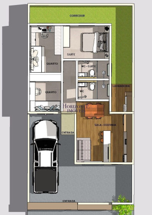 Imagem Casa com 3 Quartos à Venda, 58 m² em Jardim Tijuca - Campo Grande Imagem Casa com 3 Quartos à Venda, 58 m² em Jardim Tijuca - Campo Grande