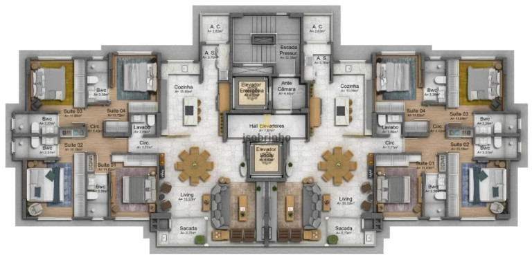 Imagem Apartamento com 4 Quartos à Venda, 146 m² em Pioneiros - Balneário Camboriú Imagem Apartamento com 4 Quartos à Venda, 146 m² em Pioneiros - Balneário Camboriú