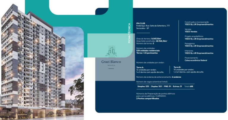 Imagem Apartamento com 2 Quartos à Venda, 76 m² em Edifício Ipa Club - Sorocaba
