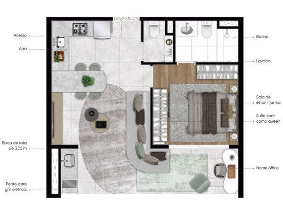 Imagem Apartamento com 1 Quarto à Venda, 48 m² em Vila Clementino - São Paulo
