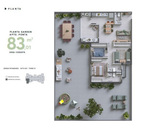Imagem Apartamento com 3 Quartos à Venda, 64 m² em Piatã - Salvador