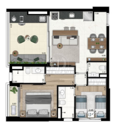 Imagem Apartamento com 1 Quarto à Venda, 50 m² em Vila Pompéia - São Paulo