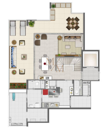 Imagem Cobertura com 4 Quartos à Venda, 343 m² em Gonzaga - Santos Imagem Cobertura com 4 Quartos à Venda, 343 m² em Gonzaga - Santos