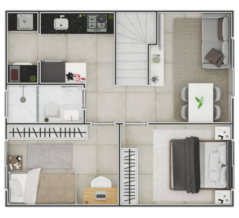 Imagem Casa com 2 Quartos à Venda, 62 m² em Guilhermina - Praia Grande Imagem Casa com 2 Quartos à Venda, 62 m² em Guilhermina - Praia Grande