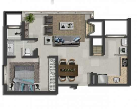 Imagem Imóvel com 1 Quarto à Venda, 51 m² em Boa Vista - Porto Alegre Imagem Imóvel com 1 Quarto à Venda, 51 m² em Boa Vista - Porto Alegre
