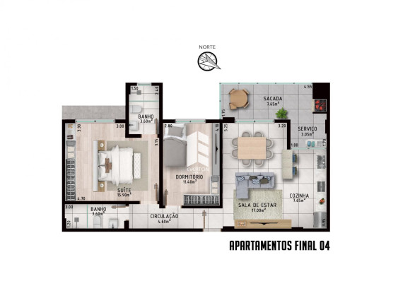 Imagem Apartamento com 2 Quartos à Venda, 82 m² em Nossa Senhora De Fátima - Santa Maria