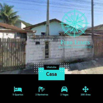 Casa com 5 Quartos à Venda, 200 m² em Jardim Ubatuba - Ubatuba