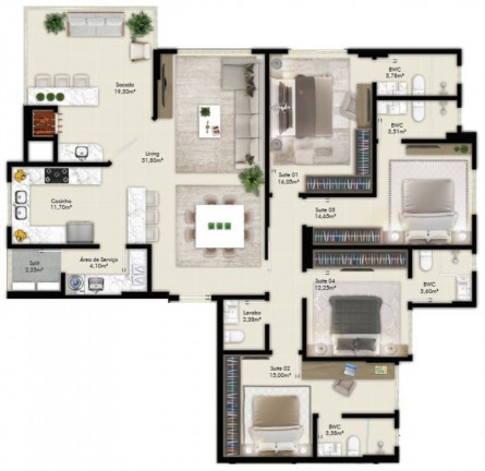 Imagem Imóvel com 4 Quartos à Venda, 167 m² em Itapema - Itapema