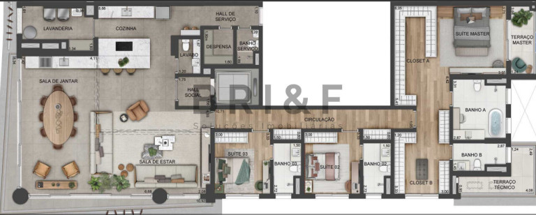 Imagem Apartamento com 4 Quartos à Venda, 261 m² em Brooklin  - São Paulo