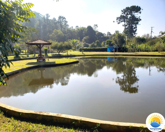 Imagem Imóvel com 3 Quartos para Alugar ou Temporada,  em Sítio C/piscina Adulto E Infantil- 600 Metros Da Rodovia - ( - São Lourenço Da Serra