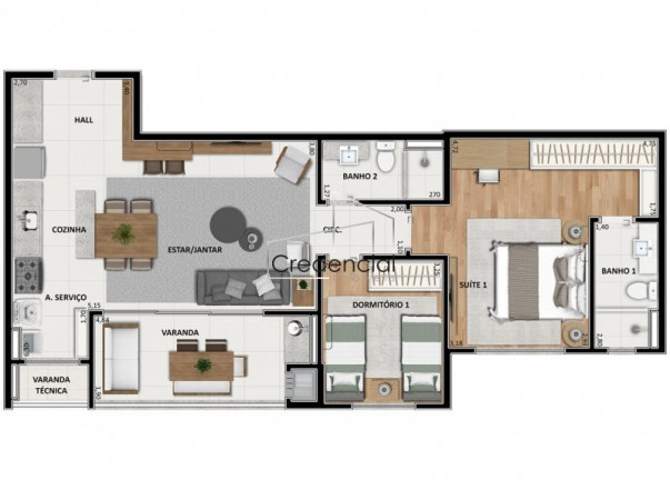 Imagem Apartamento com 3 Quartos à Venda, 91 m² em água Verde - Curitiba Imagem Apartamento com 3 Quartos à Venda, 91 m² em água Verde - Curitiba