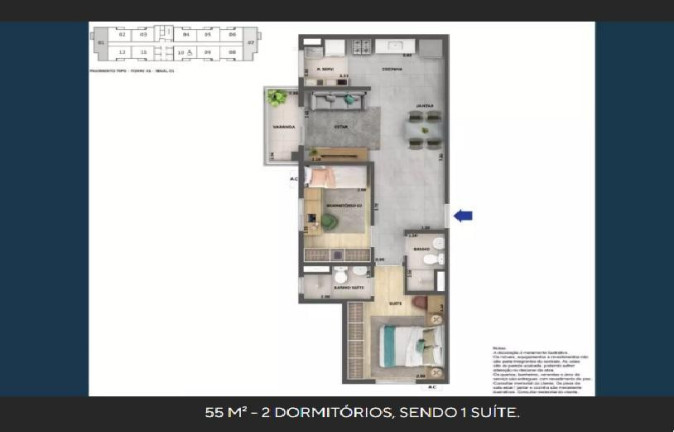 Imagem Apartamento com 2 Quartos à Venda, 55 m² em Irajá - Rio De Janeiro