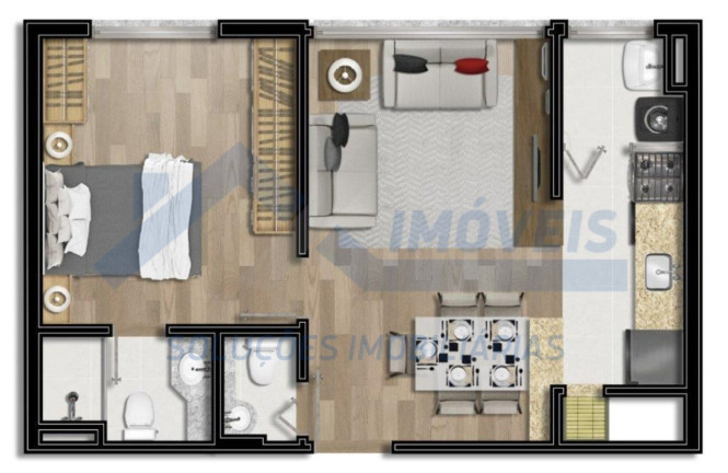 Imagem Apartamento com 2 Quartos à Venda, 60 m² em Bom Fim - Porto Alegre