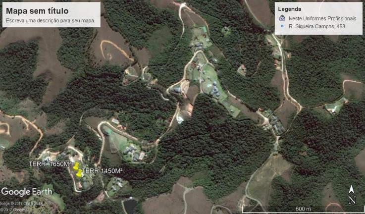 Terreno à Venda, 1.650 m² em Capivari - Campos Do Jordão