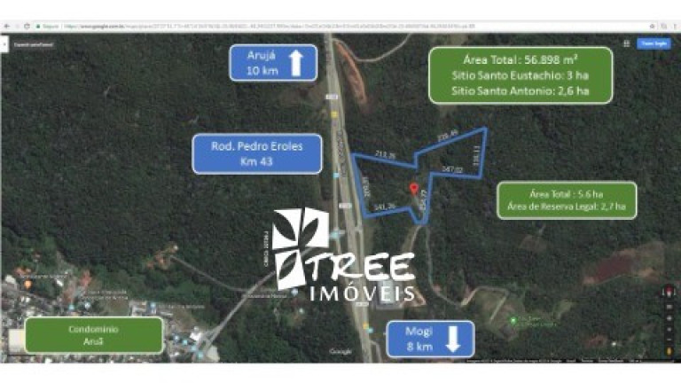 Imagem Terreno à Venda, 56.898 m² em Taboão - Mogi Das Cruzes Imagem Terreno à Venda, 56.898 m² em Taboão - Mogi Das Cruzes