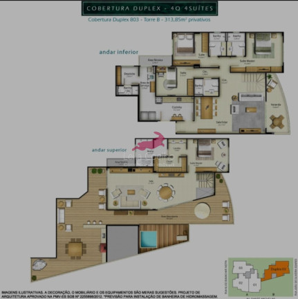 Imagem Cobertura com 4 Quartos à Venda, 287 m² em Jardim Camburi - Vitória