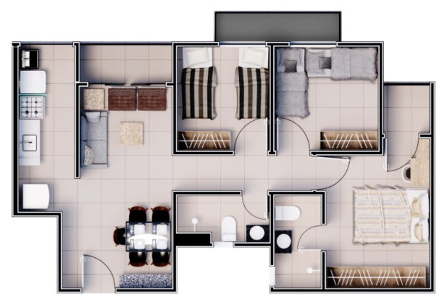Imagem Apartamento com 3 Quartos à Venda,  em Ilhotas - Teresina