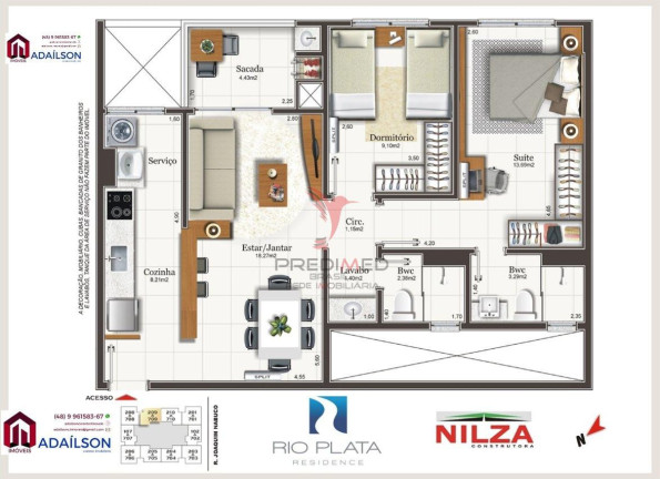 Imagem Apartamento com 3 Quartos à Venda, 8.466 m² em Capoeiras - Florianópolis