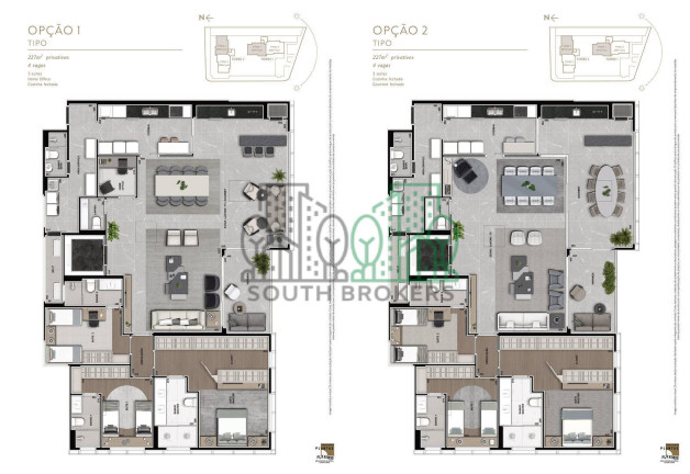 Imagem Apartamento com 4 Quartos à Venda, em Ecoville - Curitiba Imagem Apartamento com 4 Quartos à Venda, em Ecoville - Curitiba