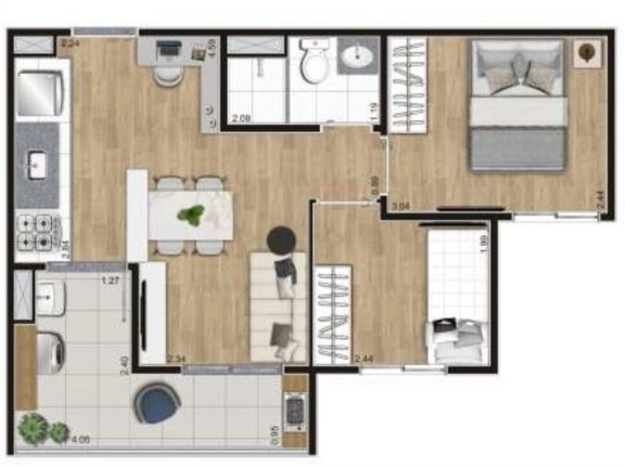 Imagem Imóvel com 1 Quarto à Venda, 27 m² em Belenzinho - São Paulo