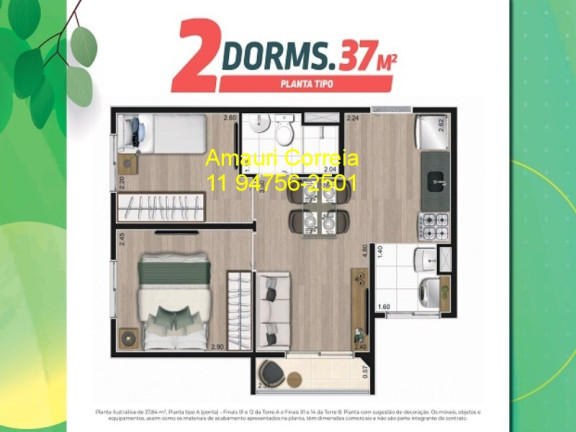 Imagem Imóvel com 2 Quartos à Venda, 37 m² em Vila Jaraguá - São Paulo