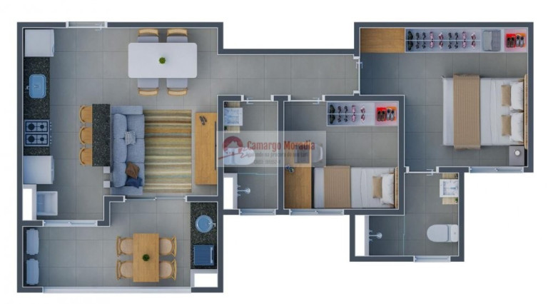 Imagem Apartamento com 3 Quartos à Venda, 67 m² em Jardim Imperador - Suzano