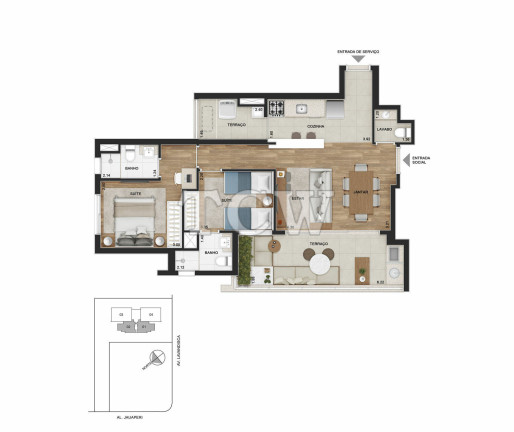Imagem Apartamento com 2 Quartos à Venda, 74 m² em Moema - São Paulo