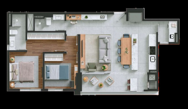 Imagem Apartamento com 2 Quartos à Venda, 130 m² em Portão - Curitiba Imagem Apartamento com 2 Quartos à Venda, 130 m² em Portão - Curitiba