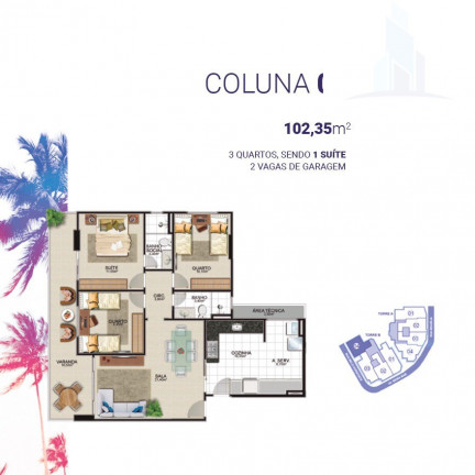 Imagem Imóvel com 3 Quartos à Venda, 98 m² em Praia Do Morro - Guarapari