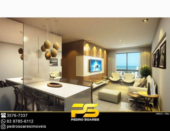 Imagem Apartamento com 1 Quarto à Venda, 47 m² em Brisamar - João Pessoa