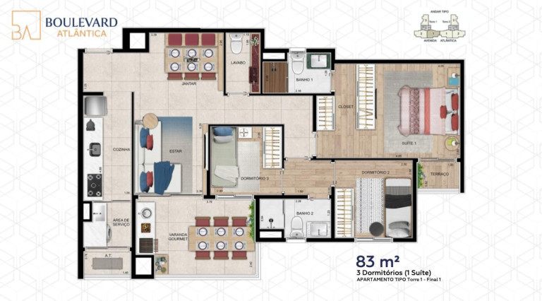 Imagem Apartamento com 3 Quartos à Venda, 83 m² em Vila Valparaíso - Santo André Imagem Apartamento com 3 Quartos à Venda, 83 m² em Vila Valparaíso - Santo André