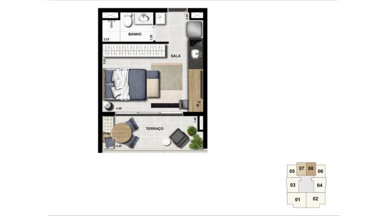 Imagem Apartamento com 2 Quartos à Venda, 65 m² em Campo Belo - São Paulo Imagem Apartamento com 2 Quartos à Venda, 65 m² em Campo Belo - São Paulo