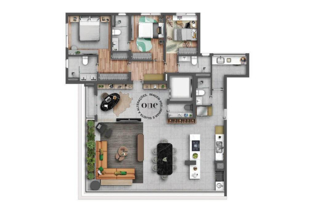 Imagem Apartamento com 4 Quartos à Venda, 166 m² em Brooklin Novo - São Paulo
