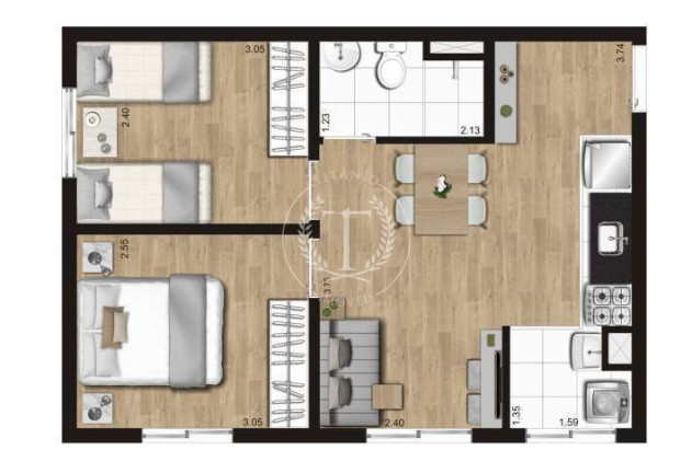 Imagem Apartamento com 2 Quartos à Venda, 41 m² em Canhema - Diadema
