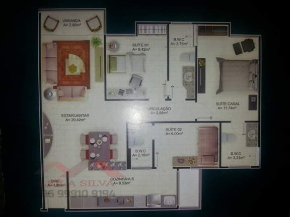 Imagem Apartamento à Venda, 84 m² em Santa Lia - Teresina Imagem Apartamento à Venda, 84 m² em Santa Lia - Teresina