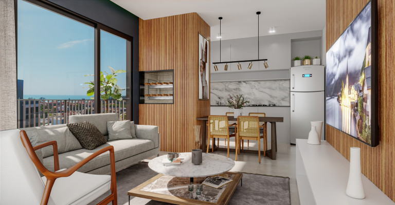 Apartamento com 2 Quartos à Venda, 60 m² em Praia Da Cal - Torres