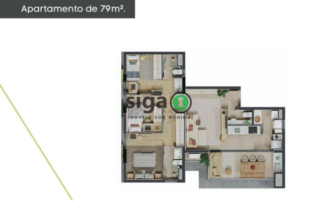 Imagem Apartamento com 3 Quartos à Venda, 79 m² em Vila Ipojuca - São Paulo