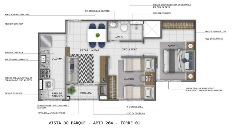 Imagem Apartamento com 2 Quartos à Venda, 44 m² em Parque 10 De Novembro - Manaus Imagem Apartamento com 2 Quartos à Venda, 44 m² em Parque 10 De Novembro - Manaus