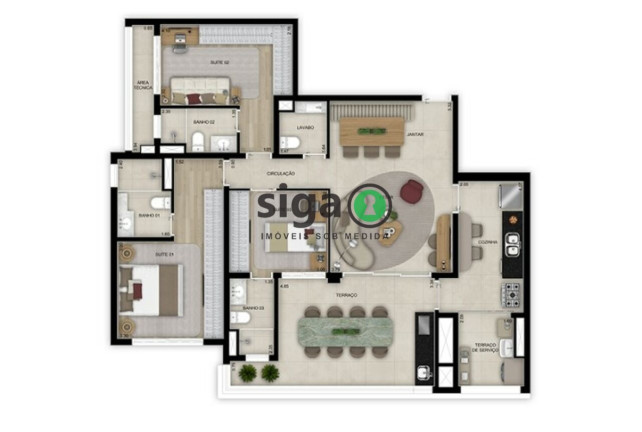 Imagem Apartamento com 3 Quartos à Venda, 120 m² em Alto Da Boa Vista - São Paulo Imagem Apartamento com 3 Quartos à Venda, 120 m² em Alto Da Boa Vista - São Paulo