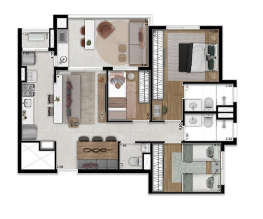 Imagem Apartamento com 2 Quartos à Venda, 65 m² em Vila Osasco - Osasco Imagem Apartamento com 2 Quartos à Venda, 65 m² em Vila Osasco - Osasco