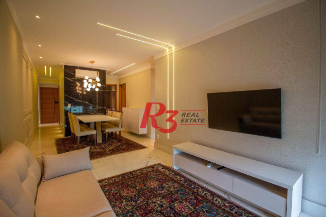 Apartamento com 3 Quartos à Venda, 104 m² em Gonzaga - Santos