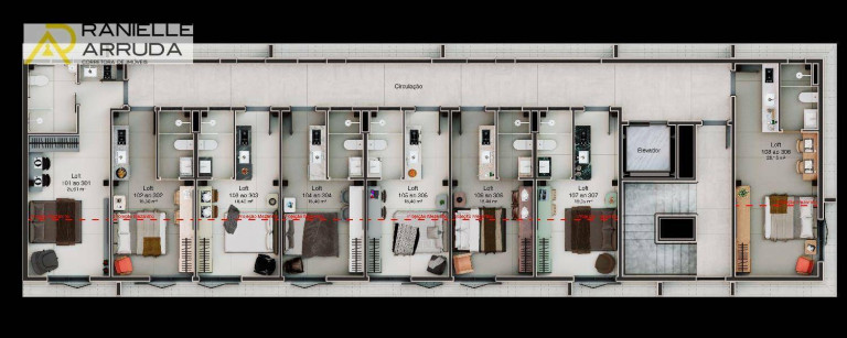 Imagem Apartamento com 1 Quarto à Venda, 18 m² em Jardim Oceania - João Pessoa
