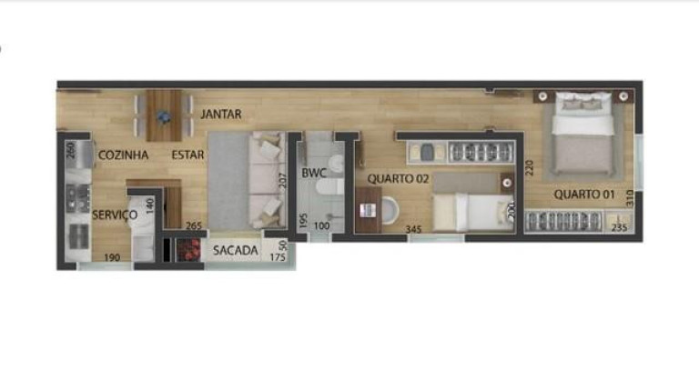 Imagem Apartamento com 2 Quartos à Venda, 46 m² em Três Marias - São José Dos Pinhais Imagem Apartamento com 2 Quartos à Venda, 46 m² em Três Marias - São José Dos Pinhais