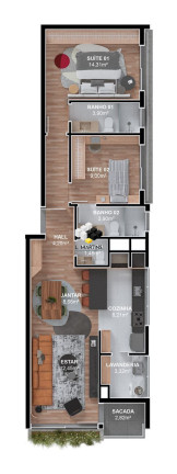 Imagem Apartamento com 2 Quartos à Venda, 90 m² em Carniel - Canela Imagem Apartamento com 2 Quartos à Venda, 90 m² em Carniel - Canela