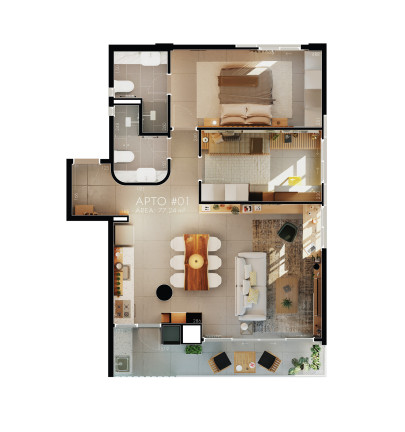 Imagem Apartamento com 3 Quartos à Venda, 93 m² em água Verde - Curitiba