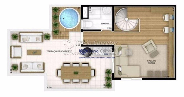 Imagem Cobertura com 3 Quartos à Venda, 113 m² em Jardim Las Vegas - Guarulhos